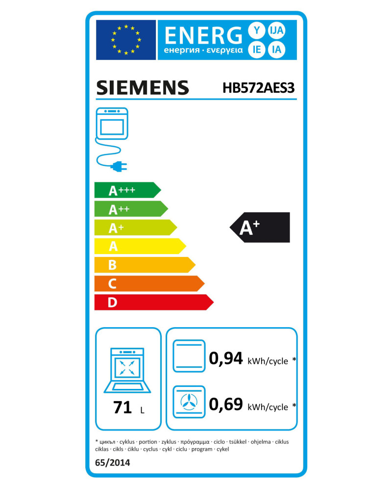 SIEMENS FORNO MULTIF 71LT FUNÇAO AIRFRY VIDRO PRETO A+