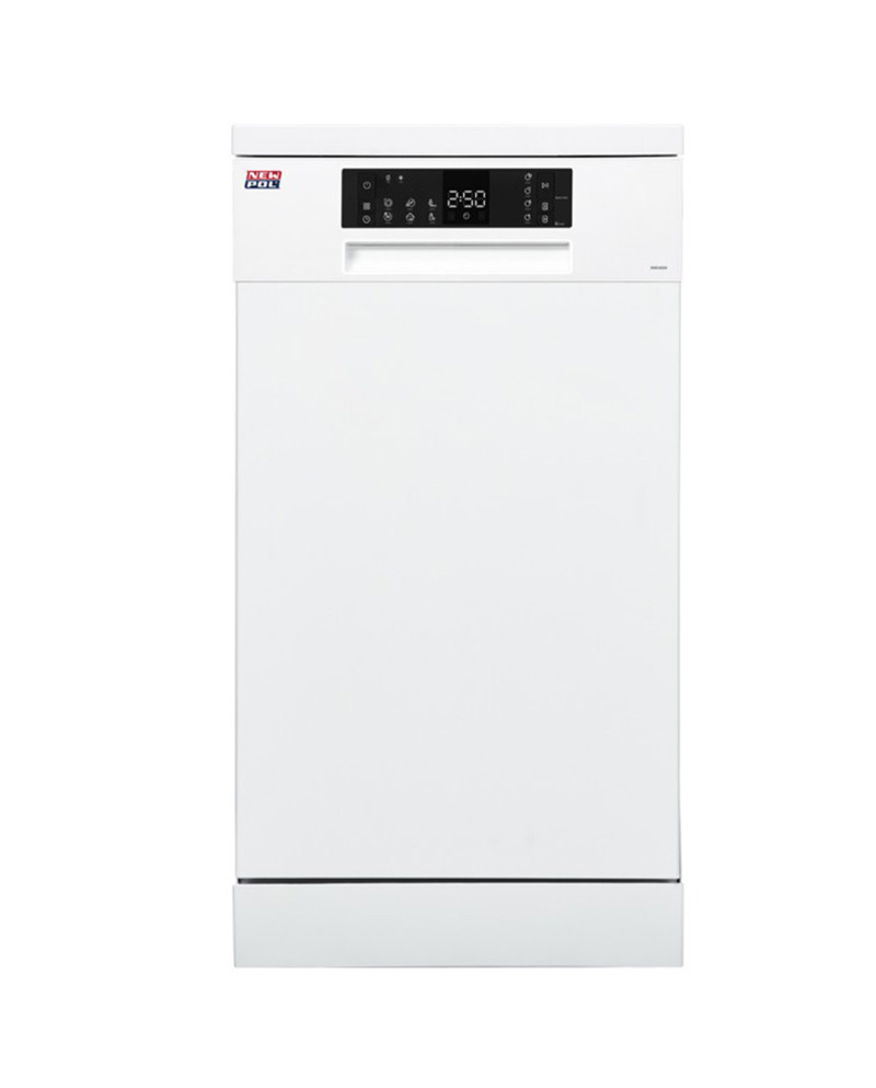 NEW POL MAQUINA LOUÇA 45CM 6PROG 10TALHERES BRANCA (E)