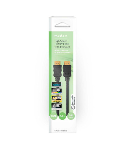 NEDIS CABO HDMI 1MT PRETO NEDIS CABO HDMI 1MT PRETO
