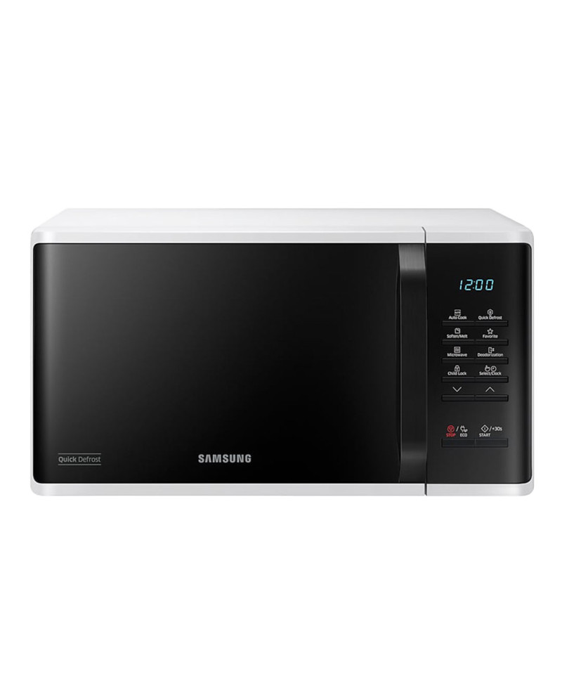 SAMSUNG MICROONDAS 23LT 800W S/GRILL BRANCO/PRETO