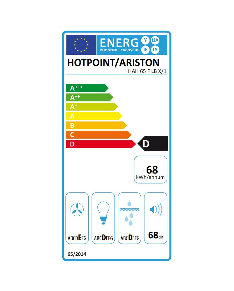 HOTPOINT EXAUSTOR 60CM INOX D