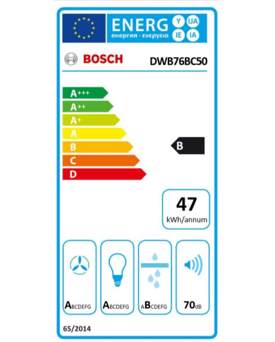 BOSCH CHAMINE 75CM EXTRAÇAO MAX 619M3/H INOX B BOSCH CHAMINE 75CM EXTRAÇAO MAX 619M3/H INOX B
