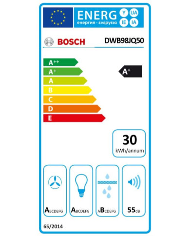 BOSCH CHAMINE 90CM 843M3/H 3+2VELOC BOX DESIGN INOX A+ BOSCH CHAMINE 90CM 843M3/H 3+2VELOC BOX DESIGN INOX A+