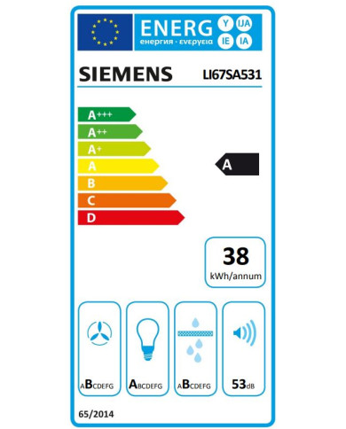 SIEMENS EXAUSTOR 60CM MAX. 728M3/H PRATEADO A SIEMENS EXAUSTOR 60CM MAX. 728M3/H PRATEADO A