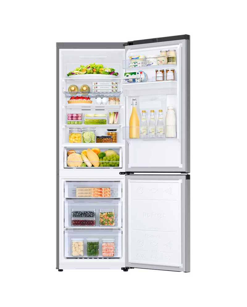 SAMSUNG COMBINADO 1,85X0,60X0,66MT 341LT DISP NF SILVER (D)