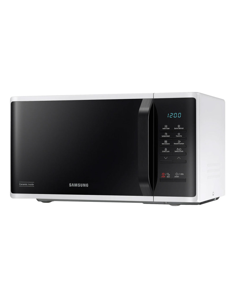 SAMSUNG MICROONDAS 23LT 800W S/GRILL BRANCO/PRETO