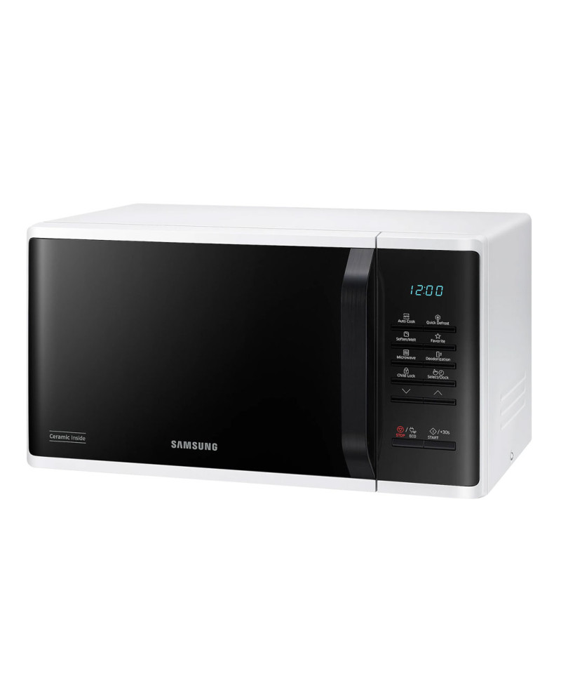 SAMSUNG MICROONDAS 23LT 800W S/GRILL BRANCO/PRETO