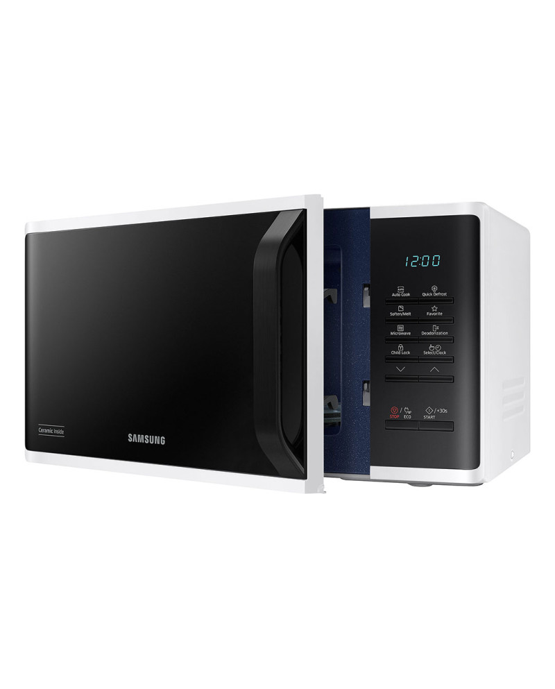 SAMSUNG MICROONDAS 23LT 800W S/GRILL BRANCO/PRETO