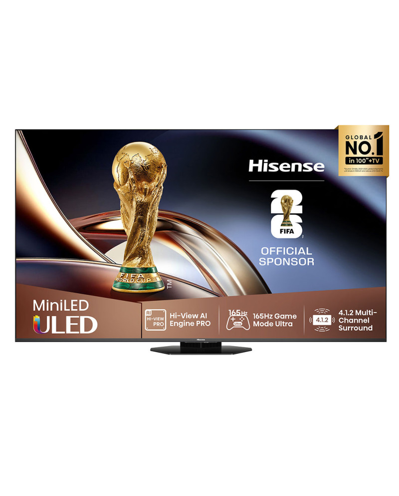 HISENSE ULED MINI LED 75" 4K UHD SMART TV 3HDMI 2USB (D)