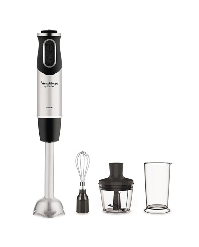 MOULINEX VARINHA 1000W 10VELOC+TURBO PE INOX C/PICADOR + BAT MOULINEX VARINHA 1000W 10VELOC+TURBO PE INOX C/PICADOR + BAT