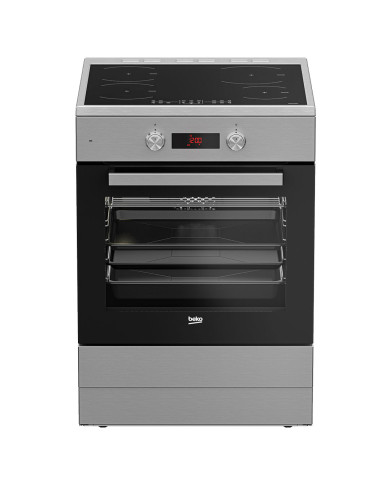 BEKO FOGAO 60X60CM PLACA INDUÇAO 4ZONAS FORNO MULTIF INOX A BEKO FOGAO 60X60CM PLACA INDUÇAO 4ZONAS FORNO MULTIF INOX A