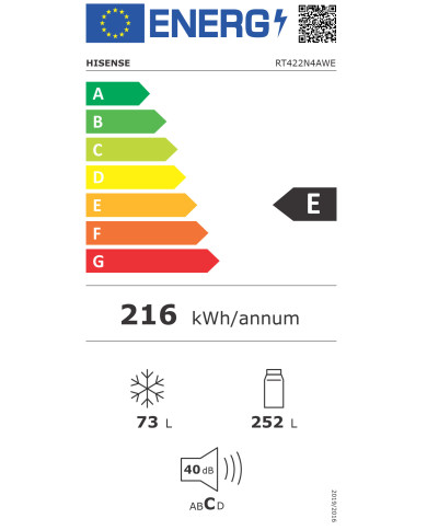 HISENSE FRIGORIFICO 2PT 1696X595X650MT NF 325LT BRANCO (E) HISENSE FRIGORIFICO 2PT 1696X595X650MT NF 325LT BRANCO (E)