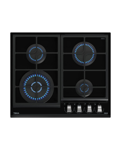 TEKA PLACA CRISTALGAS 60CMS 4G BUT C/ INJ.P/ GAS NAT TEKA PLACA CRISTALGAS 60CMS 4G BUT C/ INJ.P/ GAS NAT
