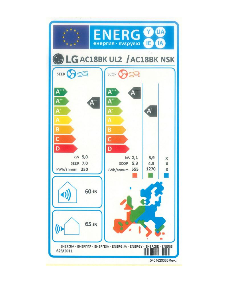 LG AR CONDICIONADO 18000BTU INT+EXT UL2 ARTCOOL A++