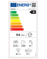 SAMSUNG MAQUINA ROUPA 12KG 1400RT ECOBUBBLE (A)