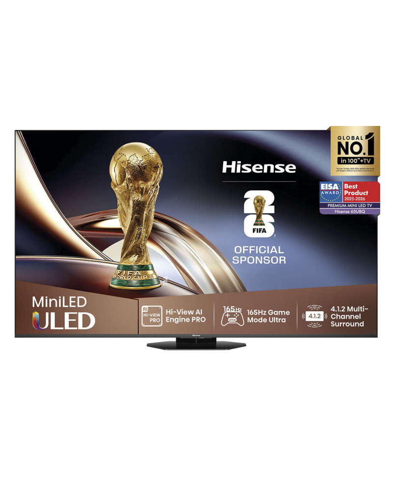 HISENSE ULED MINI LED 65" 4K UHD SMART TV 3HDMI 2USB (E)