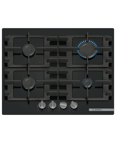 BOSCH PLACA 60CMS 4GAS VIDRO PRETO COMANDOS FRONTAIS BOSCH PLACA 60CMS 4GAS VIDRO PRETO COMANDOS FRONTAIS
