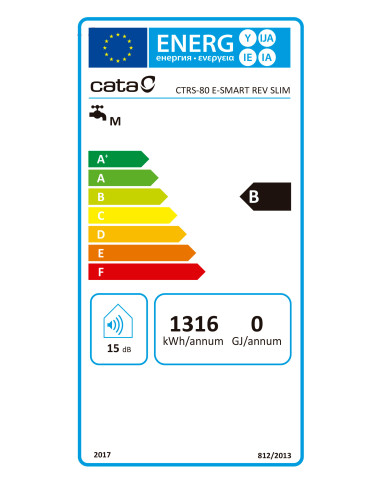 CATA TERMOACUMULADOR ELETRICO 80LT E SMART REV SLIM CATA TERMOACUMULADOR ELETRICO 80LT E SMART REV SLIM