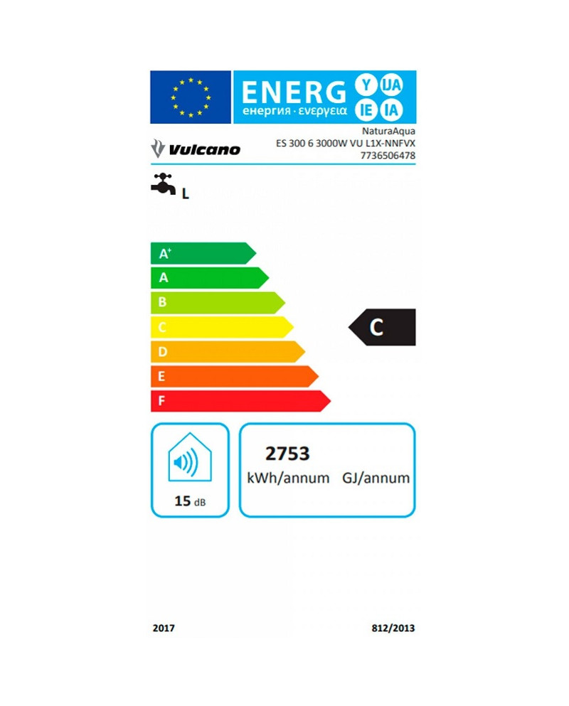 VULCANO TERMOACUMULADOR ELETRICO NATURA AQUA