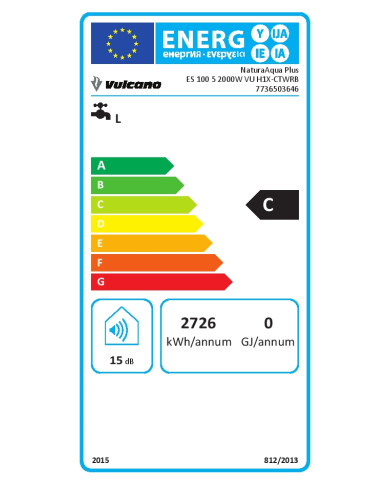 VULCANO TERMOACUMULADOR 100LT 2KW NATURAAQUA PLUS REV. C VULCANO TERMOACUMULADOR 100LT 2KW NATURAAQUA PLUS REV. C