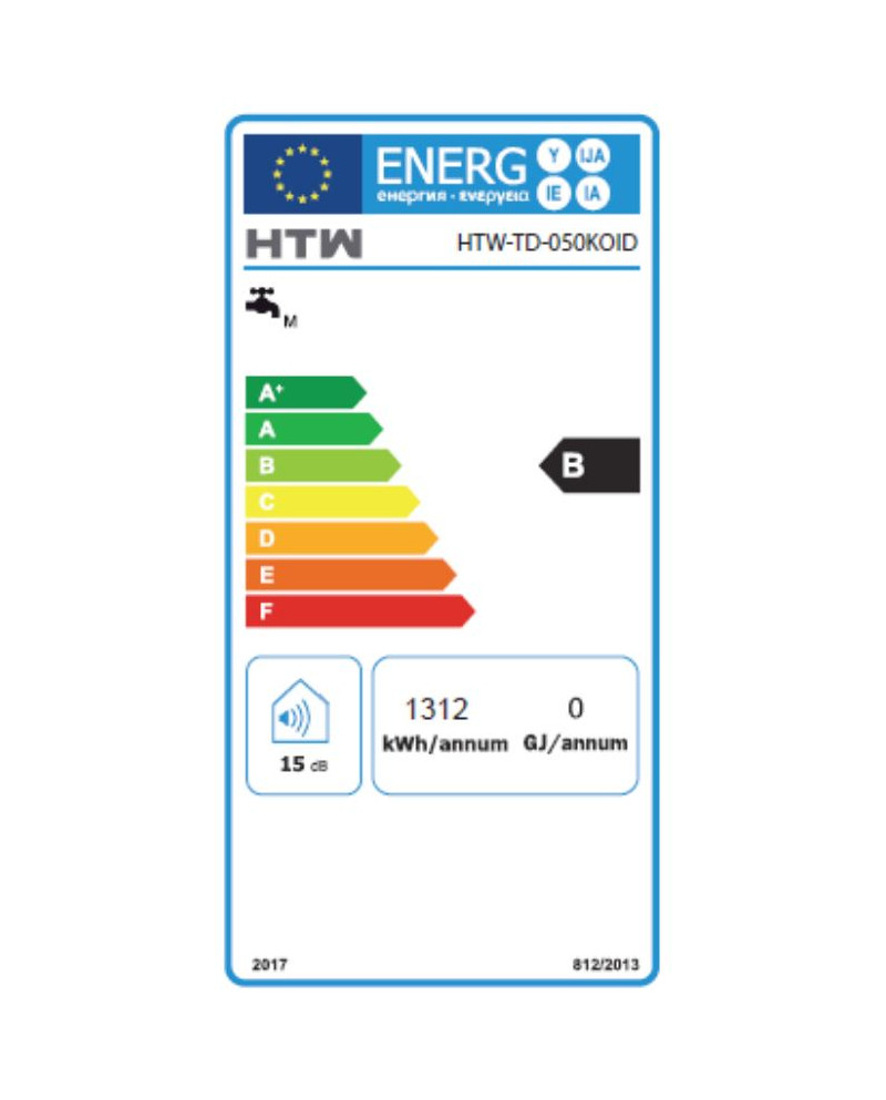 HTW TERMOACUMULADOR 50LTS REVERSIVEL TANQUE DUPLO WIFI