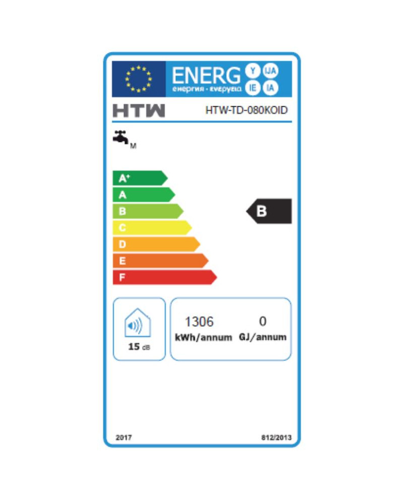 HTW TERMOACUMULADOR 80LTS REVERSIVEL TANQUE DUPLO WIFI