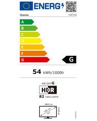 HISENSE QLED 43"4K UHD SMART TV 3HDMI 2USB (E)