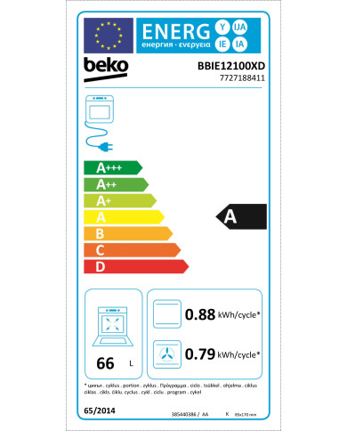 BEKO FORNO MULTIF. 6PROG 72LT PRETO (A) BEKO FORNO MULTIF. 6PROG 72LT PRETO (A)