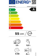 WHIRLPOOL MAQUINA LOUÇA INTEG. 8PROG. 15TALHERES (A)