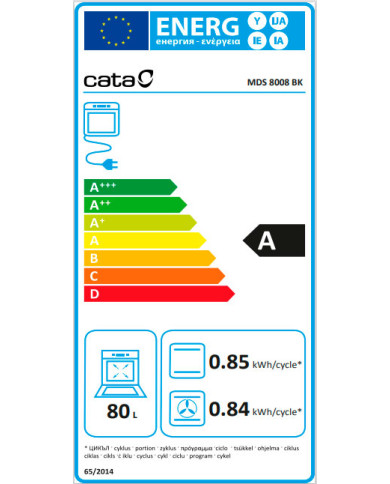 CATA FORNO MULTIF 80LTS PRETO (A)