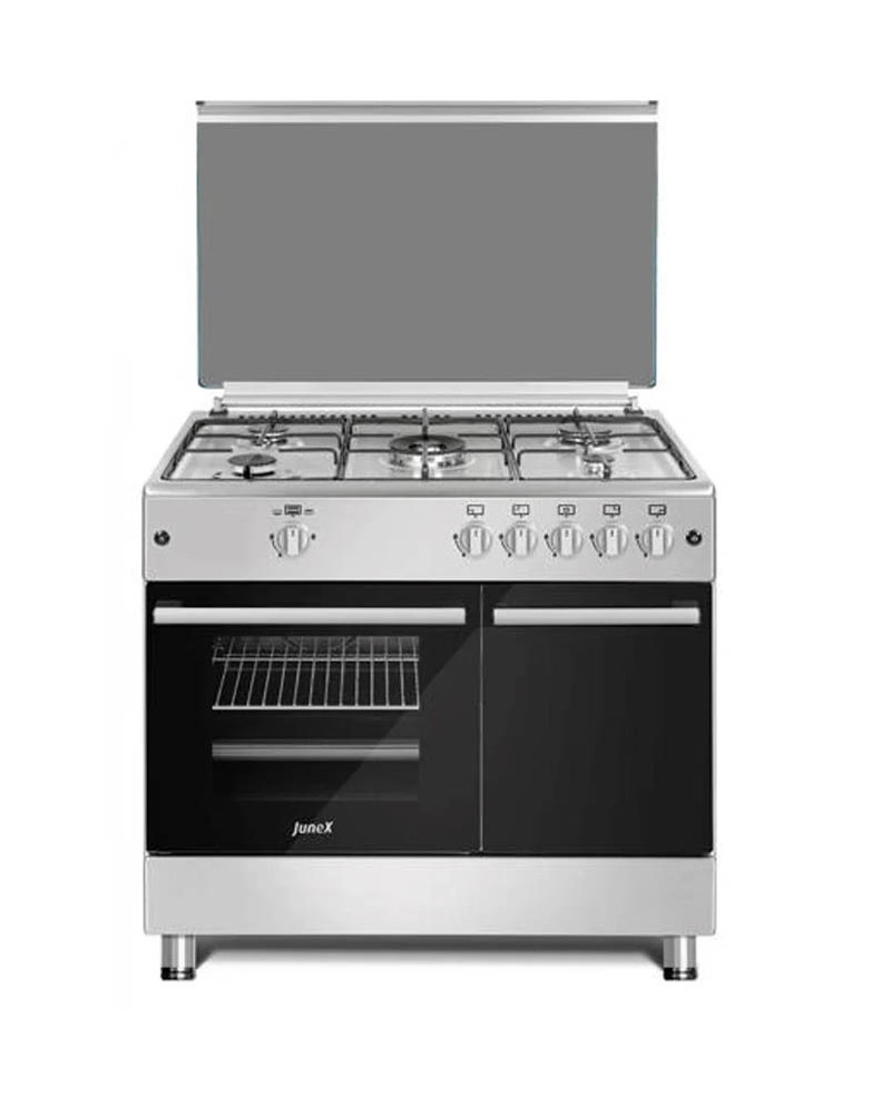 JUNEX FOGAO 90X60CM 5GAS (1WOK) BUT PORTA BOTIJA INOX