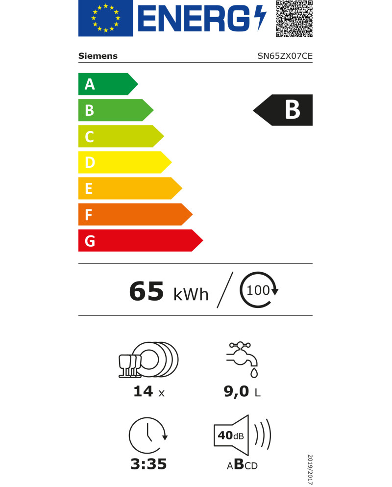 SIEMENS MAQUINA LOUÇA INTEG TOTAL 8PROG 14TALHERES (B)