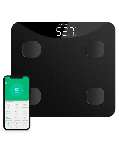 HAEGER BALANÇA WC ELETRONICA CORPORAL INTELISCALE BLUETOOTH