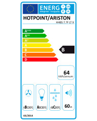 HOTPOINT CHAMINE 70CM 713M3H INOX