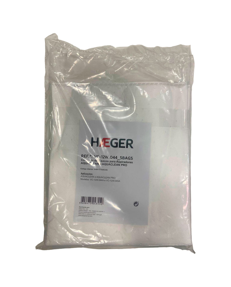 HAEGER SACOS ASPIRADOR PANO AQUACLEAN 1200 5UN