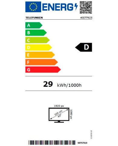 TELEFUNKEN DLED 40" FHD MODO HOTEL 2HDMI 1USB