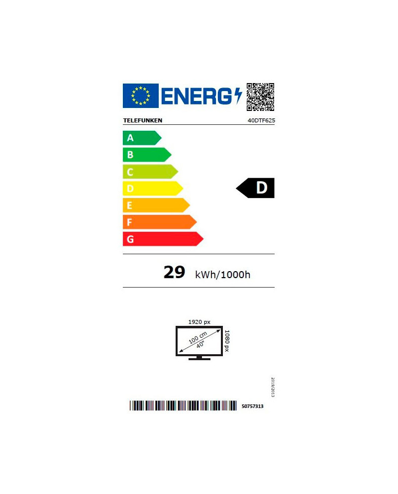 TELEFUNKEN DLED 40" FHD MODO HOTEL 2HDMI 1USB