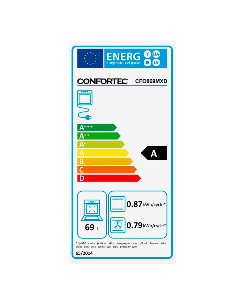 CONFORTEC FORNO MULTIFUNÇOES 69LT DISP.DIGITAL INOX A