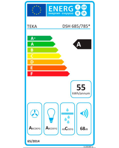TEKA CHAMINE 70CM MAX 735M3/H INOX A