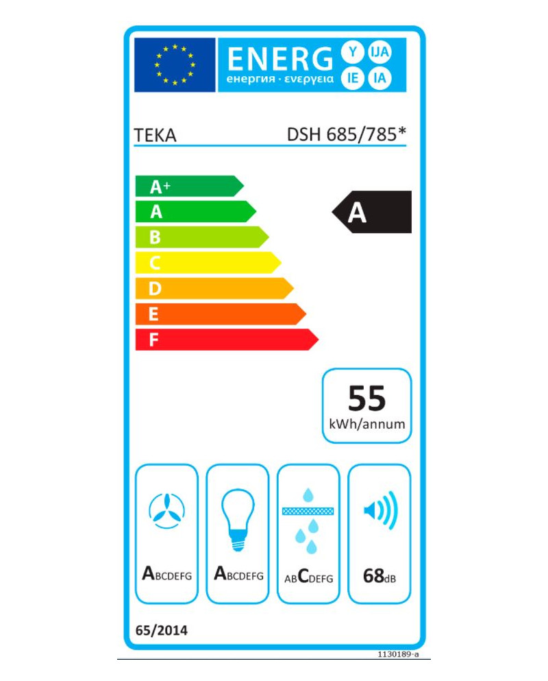 TEKA CHAMINE 70CM MAX 735M3/H INOX A