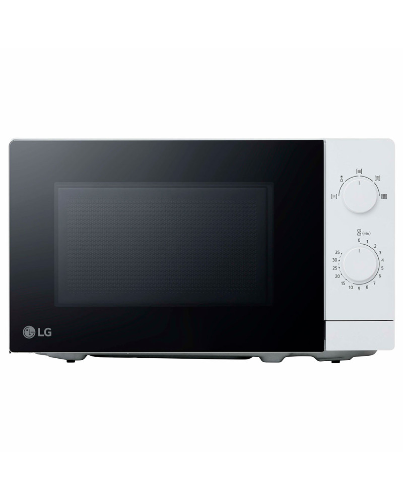 LG MICRO ONDAS 20LT 700W S/GRILL BRANCO PORTA VIDRO PRETO
