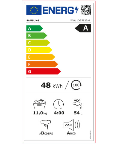 SAMSUNG MAQUINA ROUPA 11KG 1400RT ECOBUBBLE PRETO (A)