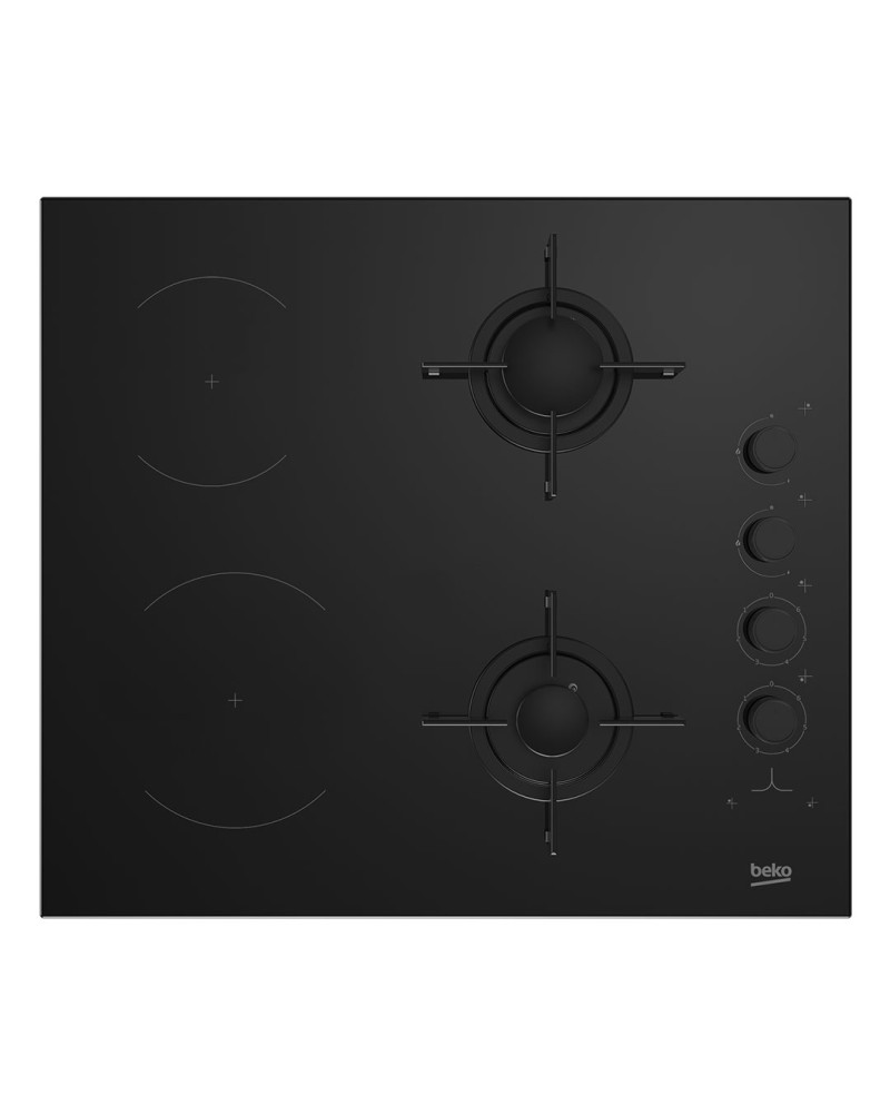 BEKO PLACA VITRO 2 + 2 CRISTAL GAS