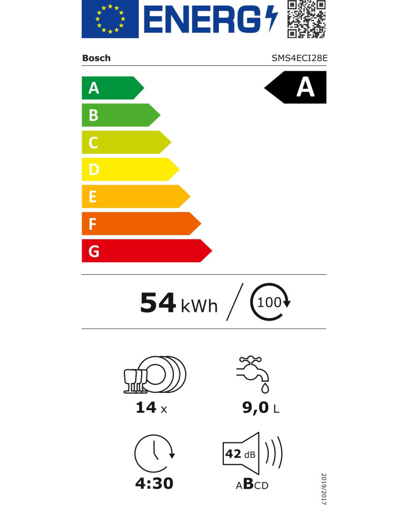 BOSCH MAQUINA LOUÇA 6PROG 14TALHERES INOX (A)