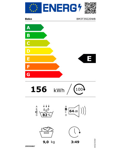 BEKO SECADOR ROUPA 9KG BOMBA CALOR (E)