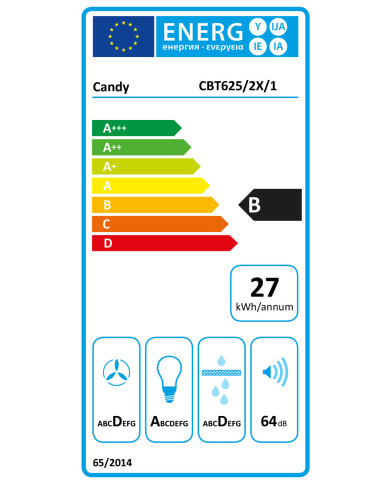 CANDY EXAUSTOR TELESCOPICO GAVETA 60CM MAX 332M3/H INOX B