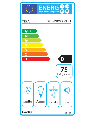 TEKA EXAUSTOR 60CM INTEGRA MAX 316M3H BLACK (D)