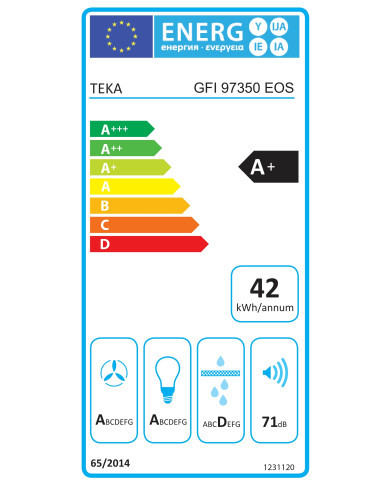 TEKA EXAUSTOR INTEGRAR 90CM 3VELOC+1INTE MAX 766M3/H INOX/PR