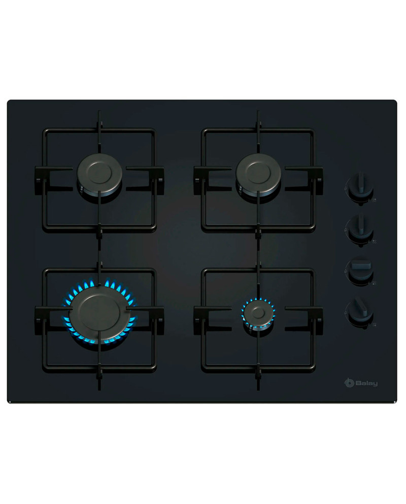 BALAY PLACA 4GAS 60CM VIDRO ENDURECIDO