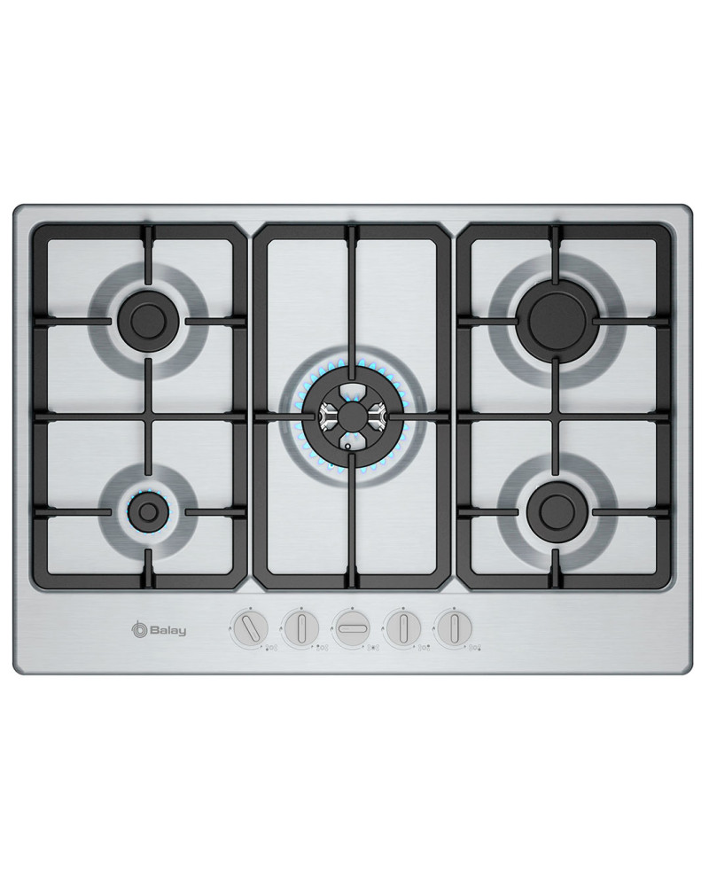 BALAY PLACA 5GAS 75CM INOX
